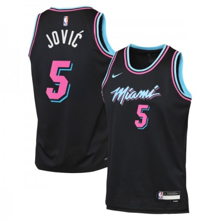 NBA Mænd Trøje Miami Heat Nikola Jovic 2025-26 Nike City Edition Sort Swingman NBA Mænd Trøje Miami Heat Nikola Jovic 2025-26 Nike City Edition Sort Swingman